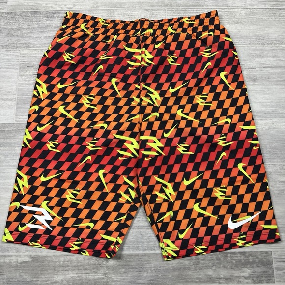 Nike Other - Nike 3Brand By Russell Wilson Boys XL Swimming Trunks‎ Gradient Check Red/Orange